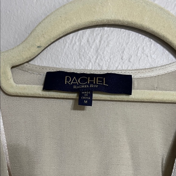 RACHEL Rachel Roy Metallic Cream Sleeveless Blouse - Picture 2 of 9